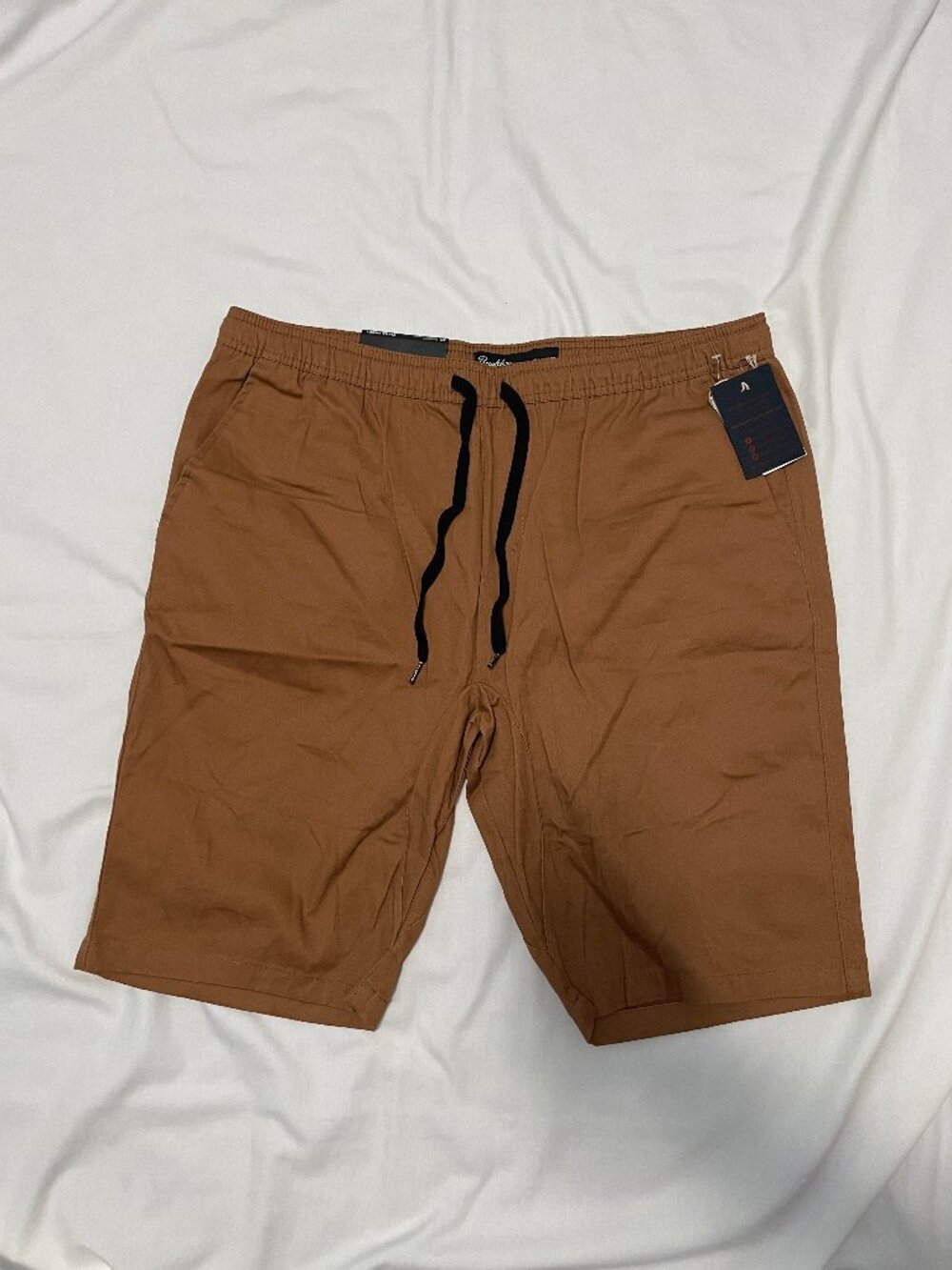 Brooklyn Cloth Twill Shorts Mens XL Stretch Cotton Fabric Brown NWT